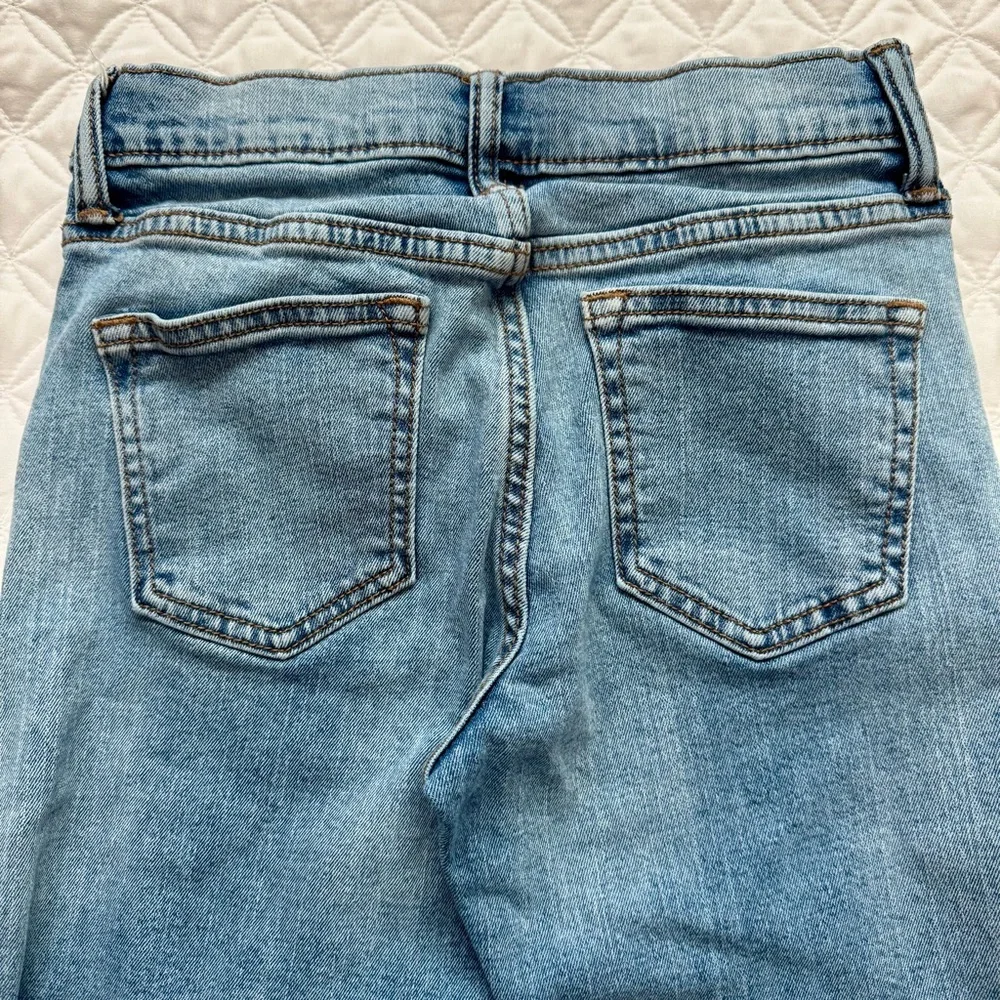 Old Navy Boys Blue Denim Jeans Straight Leg Built in Flex Stretch Size 10